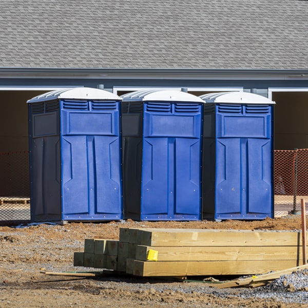 are there any restrictions on where i can place the porta potties during my rental period in New Milford